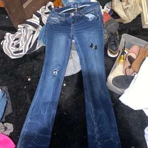 amethyst blue jeans size 5 never been worn